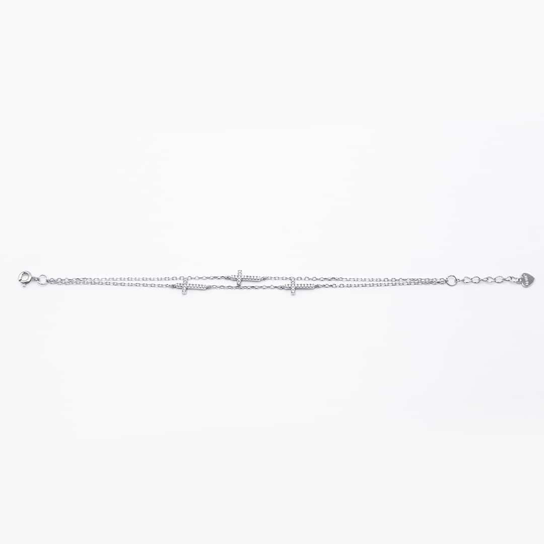 PULSERA CRUZ CIRCONITA