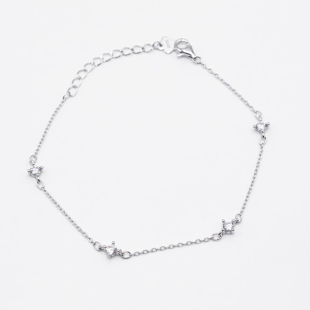 PULSERA CUATRO BRILLANTES