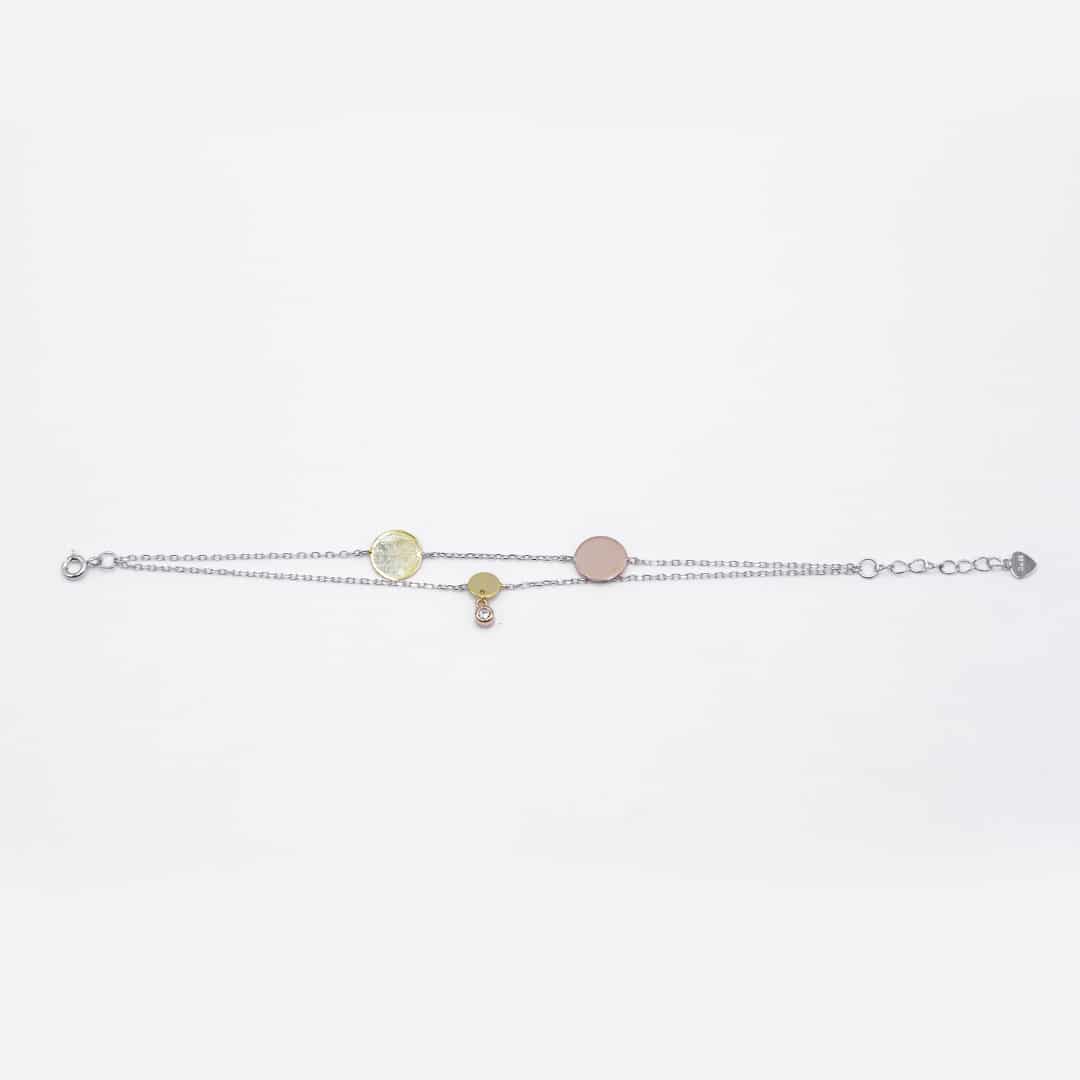 PULSERA TRES MEDALLAS