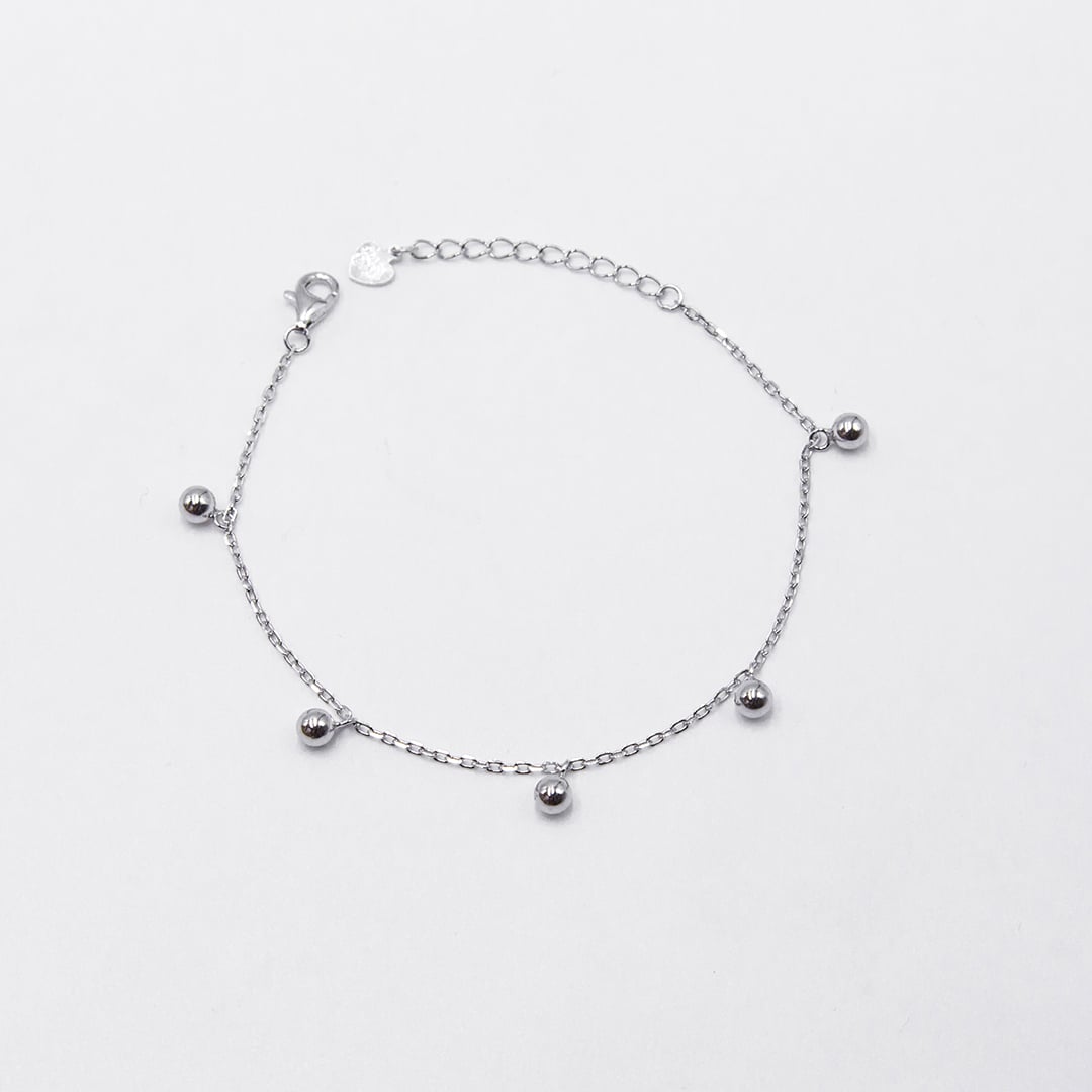 PULSERA BOLITAS COLGANTES